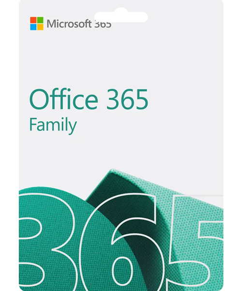 Microsoft 365 Family Key / 6 Users - 1 Year / Windows - Mac - Android - iOS